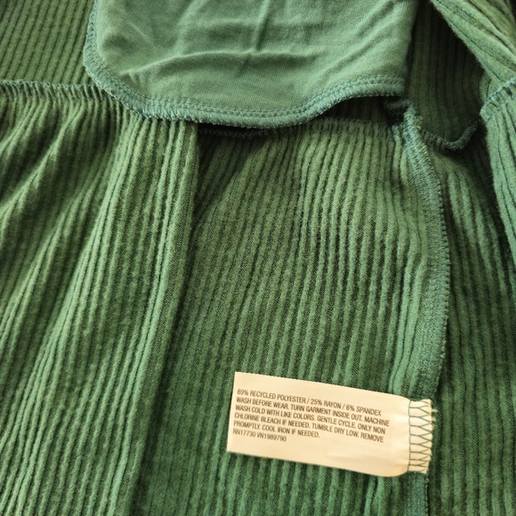 Cat & Jack - Girls' Long Sleeve Cozy Dress - Forest Green - Picture 9 of 10